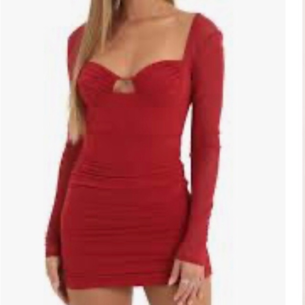 Lucy in the Sky Ellice Long Sleeve Corset Dress